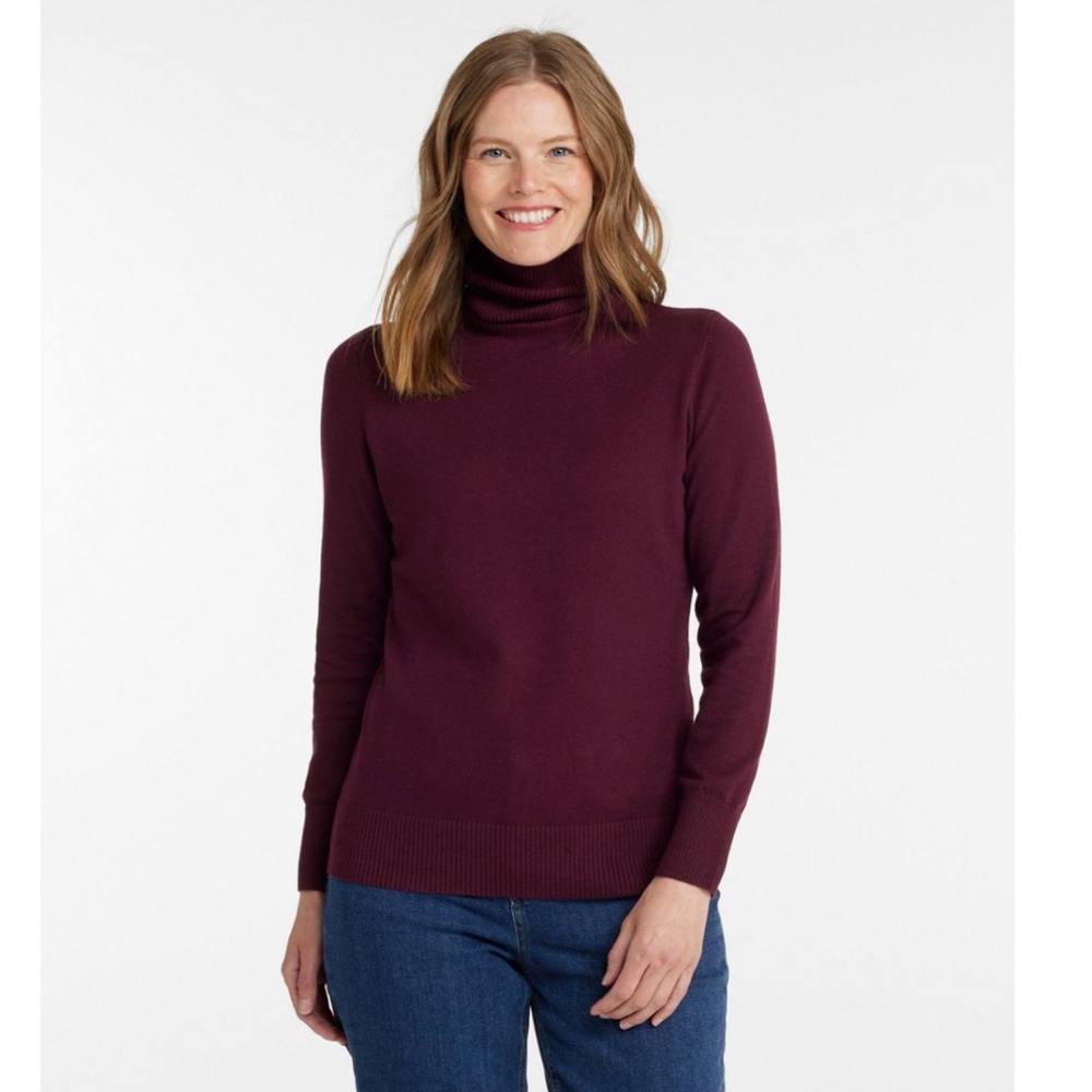 LL Bean Cotton/Cashmere Turtleneck